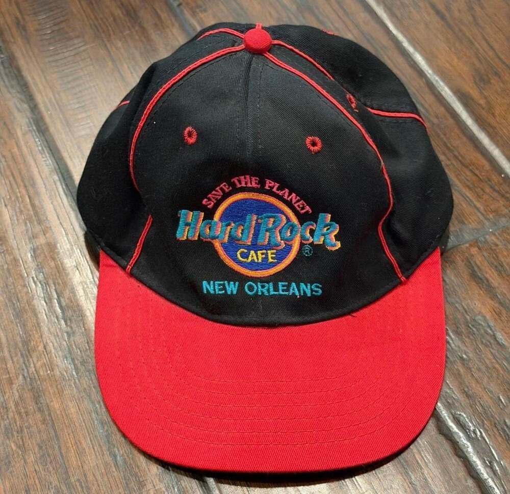 Vintage Hard Rock Cafe Save The Planet New Orleans Snapback Hat